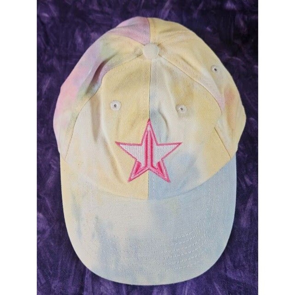Jeffree Star Pastel Tie Dye Stitch Logo Adjustable Hat Ball Cap Ltd Edition 2021